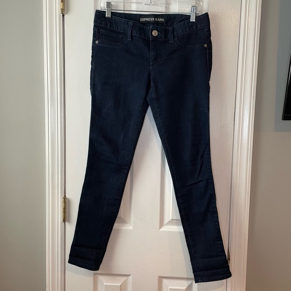 Express Stella Legging‎ Womens Low Rise Jeans Blue Denim Size 6R - Picture 2 of 16